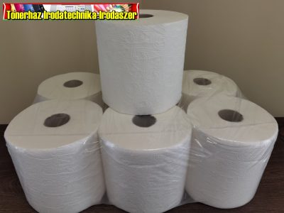 Hengeres kéztörlőpapír, 2 rétegű 1tek - extra fehér- 19CM,100m,500lap- 100% cell. TKC500R