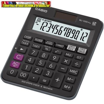 CASIO MJ-120D Plus Számológép, asztali, 12 számjegy, (MJ120)