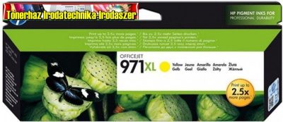 Hp 971XL CN628A yellow eredeti tintapatron 6,6K