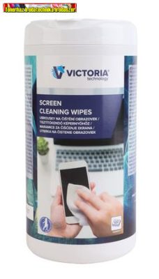 VICTORIA Tisztítókendő, képernyőhöz, 100 db/dob
