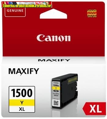 Canon PGI1500XL Patron YELLOW EREDETI (PGI-1500,PGI 1500)