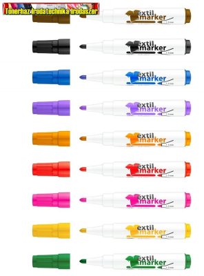 Textilmarker, 1-3 mm, kúpos, ICO XXL T-Shirt, (textilfilc) kül.színben