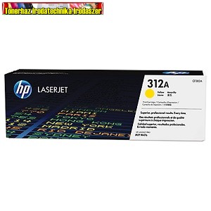 HP eredeti CF382A Lézertoner, HP 312A yellow 2,7k