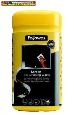  FELLOWES Tisztítókendő, képernyőhöz, 100 db, IFW99703