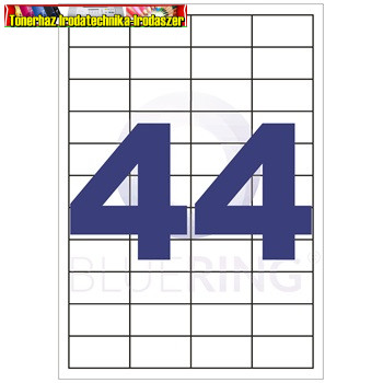 Etikett 48,5x25,4mm 44 címke/lap univerzális (100 lap/dob) (öntapadós címke)