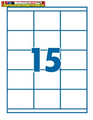 Etikett 70x50,8mm 15 címke/lap (100 lap/dob)