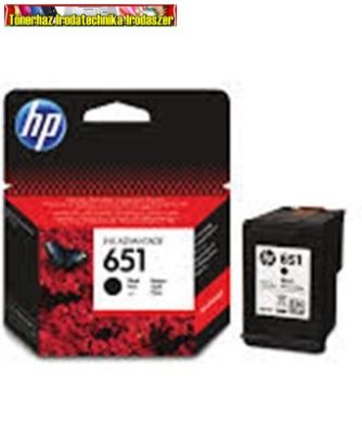 Hp 651 C2P10A Black eredeti tintapatron. 600 old(5%)