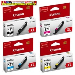 Canon CLI-571XL Bk, C,M,Y eredeti tintapatronok (CLI571,CLI 571) 11ml/szín