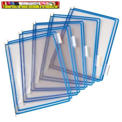 Bemutatótábla, A4, acélkeretes, DJOIS, kék , db-ár