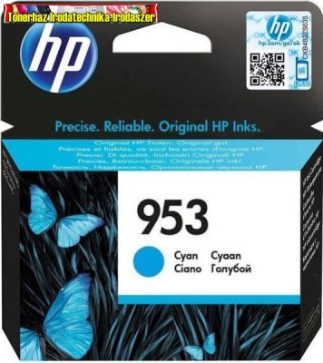 HP 953 kék eredeti patron F6U12AE 0,7k