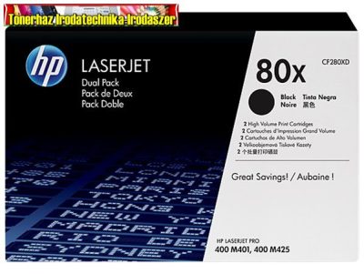 Hp CF280XD eredeti lézertoner Duopack (2*6,8K)