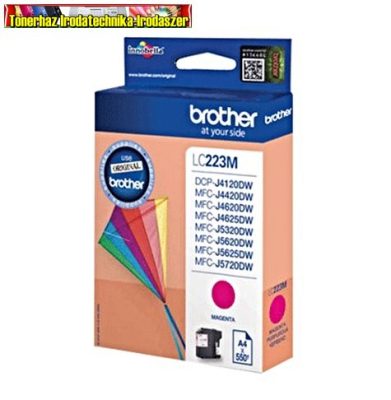 Brother LC223M magenta eredeti tintapatron