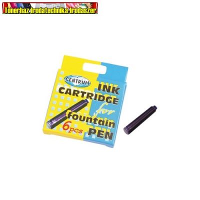 Töltőtoll patron Centrum 6 db/doboz kék