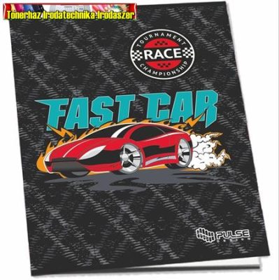 Füzet, tűzött, A5, vonalas, 52 lap, PULSE Boys (21-32) (21-52) (4-8. osztály) (margós)