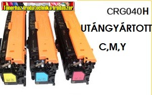 Canon 040H (CRG040) UTÁNGYÁRTOTT nagykapacítású color tonerek 10K/szín