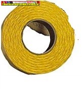 Árazószalag 25x12 mm narancs sárga