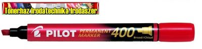 PILOT Permanent Marker 400 alkoholos vágott hegyű filc (1,5-4mm) piros