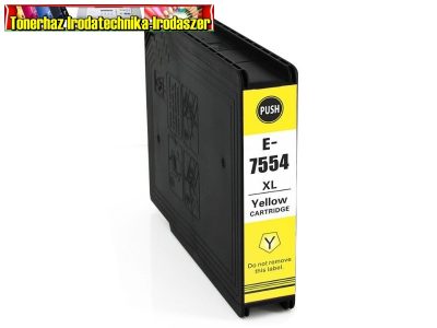 Epson T7554 utángyártott yellow tintapatron 70ml CD.