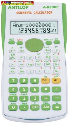 ANTILOP A-8200C SZÁMOLÓGÉP TUDOMÁNYOS 240 FUNKCIÓS ,ZÖLD