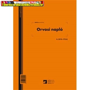 Orvosi napló 200 lapos könyv A/4 álló A.3510-172/UJ