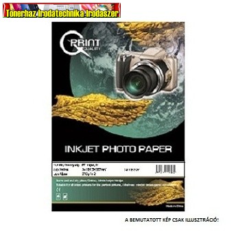 Q-PRINT fotópapír A4 270GR fényes (20ív/cs) tintasugaras