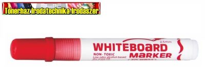 FLEXOFFICE WB02 Táblamarker, 2,5 mm, kúpos,piros