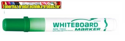 FLEXOFFICE WB02 Táblamarker, 2,5 mm, kúpos,zöld