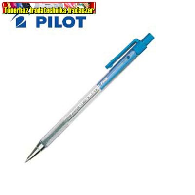 PILOT BP-S Matic 0,27 mm, nyomógombos, átlátszó tolltest, , kék (BPS-135F-L)