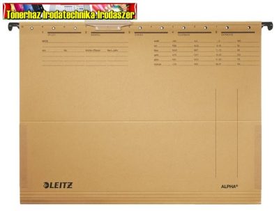 Esselte-Leitz Alpha oldalt zárt függőmappa NATÚR 25db/csomag 19160000