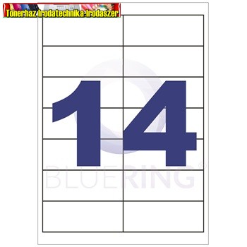 Etikett 99,1x38mm 14címke/lap 100lap/dob (öntapadós címke)
