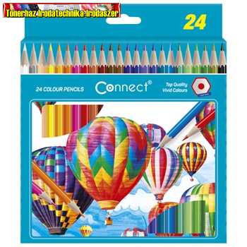 Connect Színes ceruza hatszögletű 24db/cs (3475)