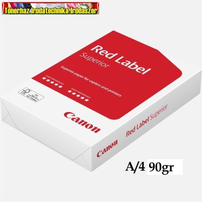 Canon Red Label SUPERIOR (Canon Extra ) A/4 90g fénymásolópapír 500ív/cs ( 4 csg / doboz)