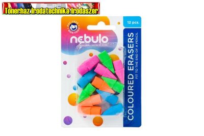NEBULO Kupakradír, radírvég (12 db / csg) (ceruzavég)