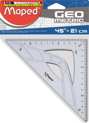 MAPED Geometric Háromszög vonalzó, műanyag, 45°, 21 cm, 