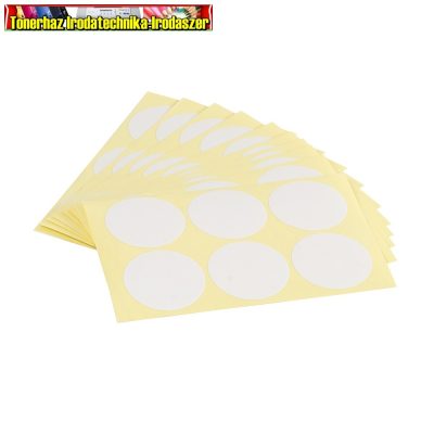 Körcímke 30mm fehér 60 db /csomag BLUERING