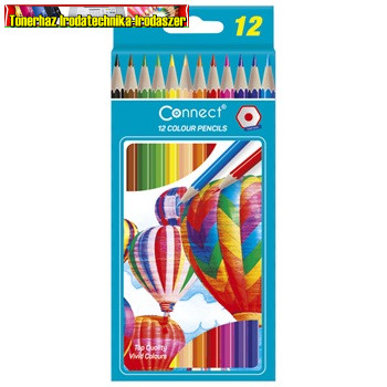 Connect Színes ceruza hatszögletű 12db-os (3474)