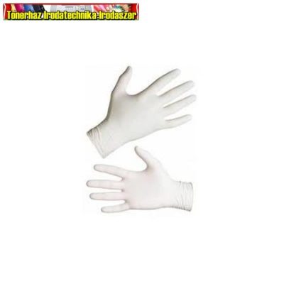 Gumikesztyű LATEX PÚDERMENTES 100db/dob Méret: S