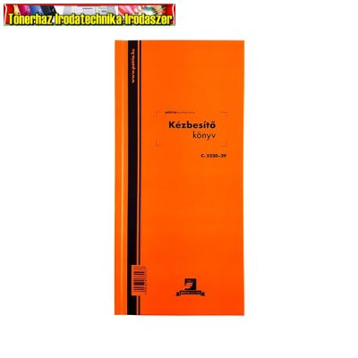 Nyomtatvány, Kézbesítő könyv 100lap,os 130x297mm, C.5230-29 PÁTRIA