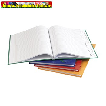 Mutatókönyv A4 192l vonalas egyszínű fóliázott kemény fedél 400030 (ABC regiszteres füzet )