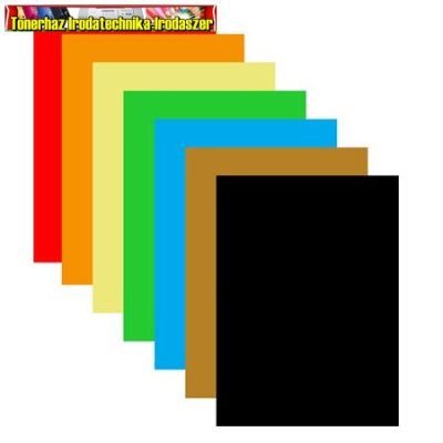 Színes papír, A4, 80 g, 6x15+10 lap, vegyes színek (100 lap/csg)