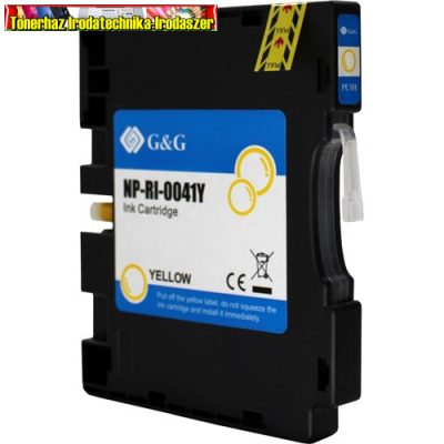 -KIÁRUSÍTÁS- RICOH utángyártott Type GC41Y 405764 Gélpatron YELLOW 32ml