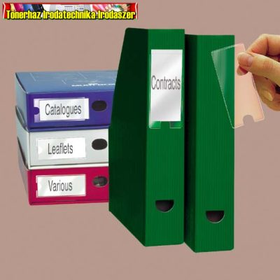 Címketartó zseb, 55x102 mm, öntapadó, 3L ( 6 db/ csomag)