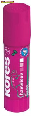 KORES Chameleon, lila ragasztóstift, 15 g, elszíntelenedő