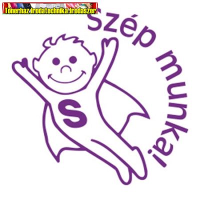 Bélyegző, motivációs, Szép munka!, COLOP N43 , lila