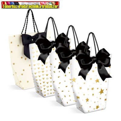 58308 Ajándéktáska - papír - 114 x 64 x 146 mm (ajándéktasak, dísztasak)