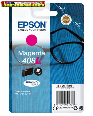 EPSON T09K3 EREDETI TINTAPATRON MAGENTA 21,6ML NO.408L