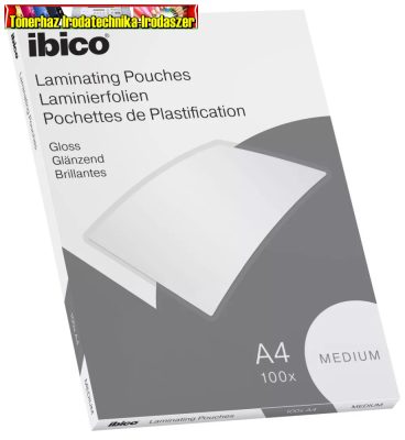 Lamináló fólia A/4 IBICO 100mic Basics Medium Pouch 100db/cs (627309)
