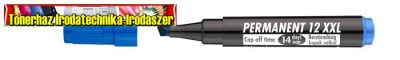ICO Permanent 12 XXL Alkoholos marker, 1-4 mm, vágott, kék (12xxl)