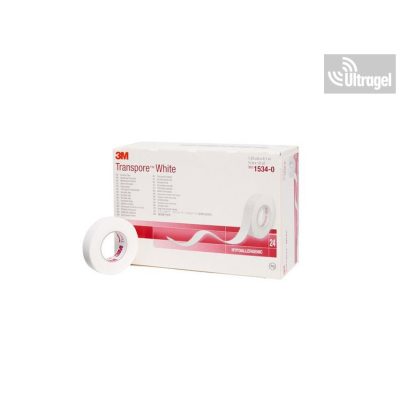 3M TRANSPORE™ ragtapasz - 1,25cm x 9.14m - 1534-0