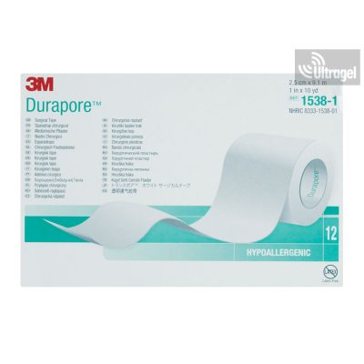 3M Durapore műselyem ragtapasz 2.5cm x 9,1m 1538-1